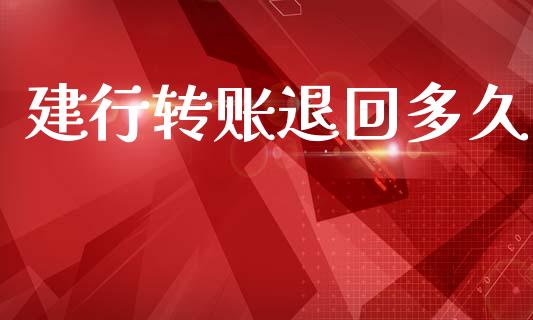 建行转账退回多久_https://cj006.lansai.wang_外汇交易_第1张