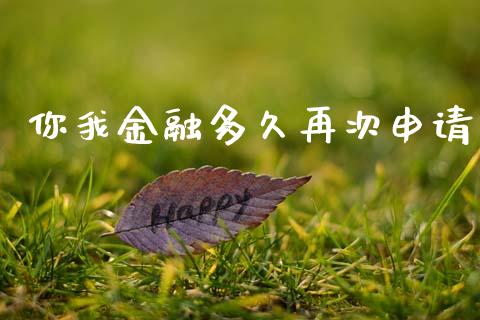 你我金融多久再次申请_https://cj006.lansai.wang_外汇交易_第1张
