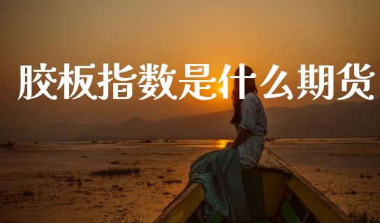 胶板指数是什么期货_https://cj006.lansai.wang_财经新闻_第1张