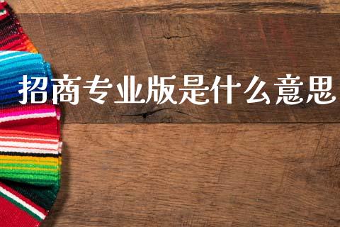 招商专业版是什么意思_https://cj006.lansai.wang_期货开户_第1张