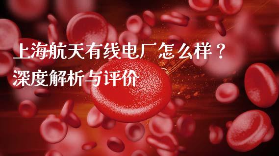 上海航天有线电厂怎么样？深度解析与评价_https://cj006.lansai.wang_债券资讯_第1张