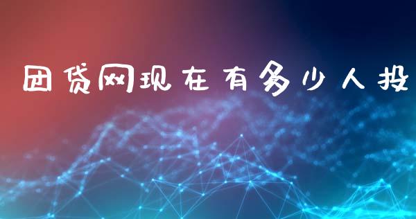 团贷网现在有多少人投_https://cj006.lansai.wang_金融监管_第1张