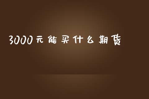 3000元能买什么期货_外汇交易_第1张_期货开户_金融监管_外汇交易_债券资讯_全球市场_财经新闻 3000元能买什么期货_https://cj006.lansai.wang_外汇交易_第1张