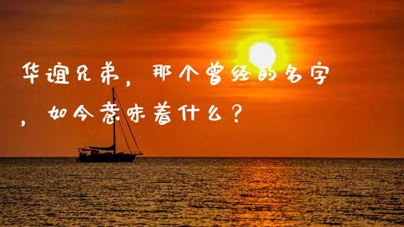华谊兄弟，那个曾经的名字，如今意味着什么？_https://cj006.lansai.wang_金融监管_第1张