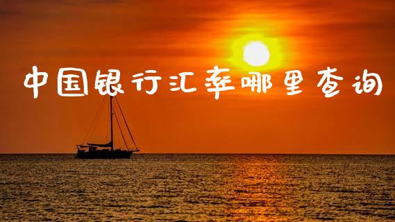 中国银行汇率哪里查询_https://cj006.lansai.wang_金融监管_第1张