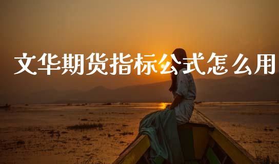 文华期货指标公式怎么用_https://cj006.lansai.wang_债券资讯_第1张