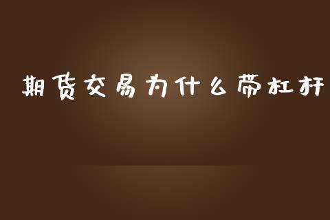 期货交易为什么带杠杆_https://cj006.lansai.wang_全球市场_第1张