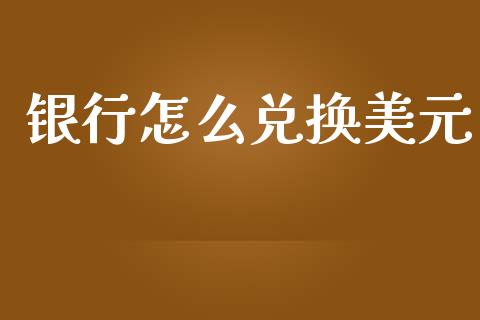 银行怎么兑换美元_https://cj006.lansai.wang_外汇交易_第1张