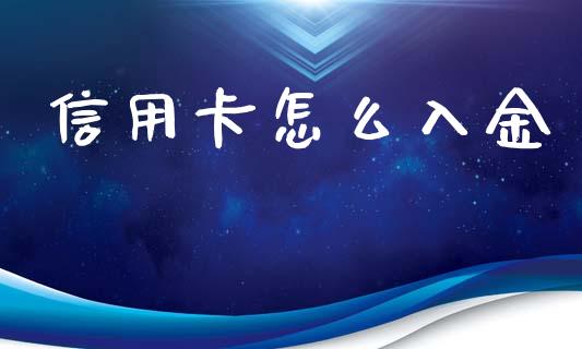 信用卡怎么入金_https://cj006.lansai.wang_期货开户_第1张
