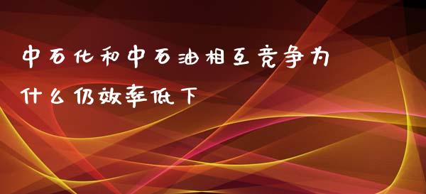中石化和中石油相互竞争为什么仍效率低下_https://cj006.lansai.wang_全球市场_第1张