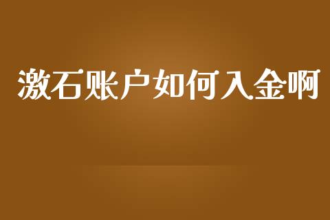 激石账户如何入金啊_https://cj006.lansai.wang_期货开户_第1张