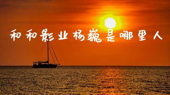 和和影业杨巍是哪里人_https://cj006.lansai.wang_期货开户_第1张