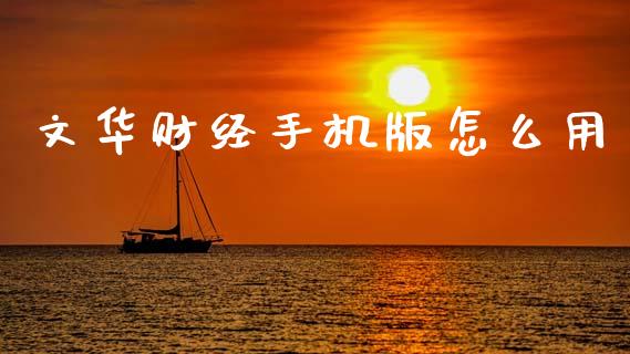 文华财经手机版怎么用_https://cj006.lansai.wang_债券资讯_第1张