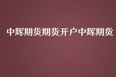 中辉期货期货开户中辉期货_https://cj006.lansai.wang_期货开户_第1张