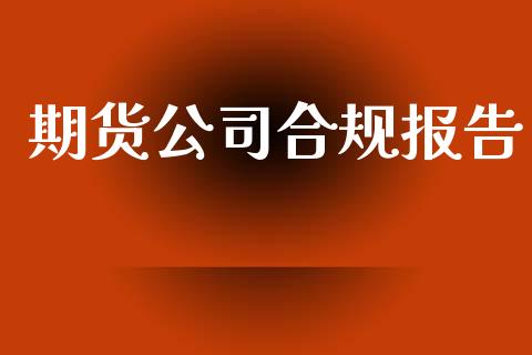 期货公司合规报告_https://cj006.lansai.wang_金融监管_第1张