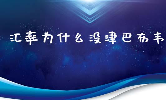 汇率为什么没津巴布韦_https://cj006.lansai.wang_债券资讯_第1张