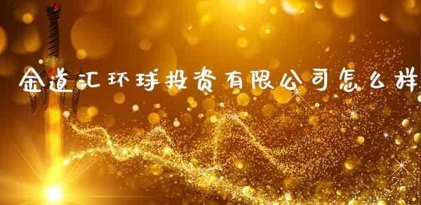 金道汇环球投资有限公司怎么样_https://cj006.lansai.wang_债券资讯_第1张