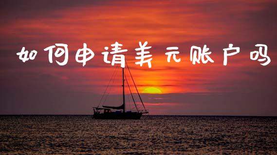 如何申请美元账户吗_https://cj006.lansai.wang_外汇交易_第1张