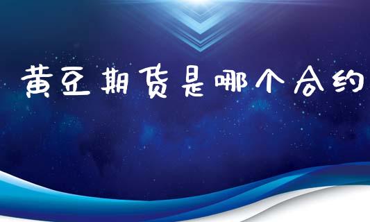 黄豆期货是哪个合约_https://cj006.lansai.wang_外汇交易_第1张
