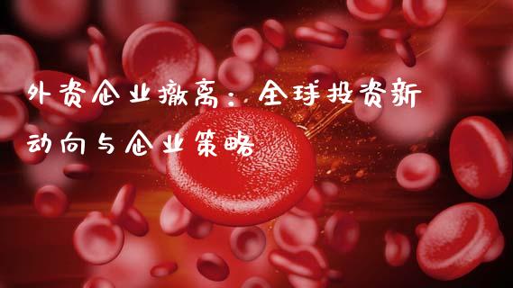 外资企业撤离：全球投资新动向与企业策略_https://cj006.lansai.wang_期货开户_第1张