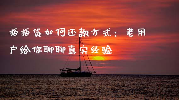 拍拍贷如何还款方式：老用户给你聊聊真实经验_https://cj006.lansai.wang_债券资讯_第1张