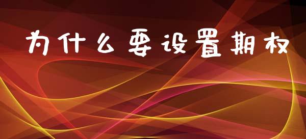 为什么要设置期权_https://cj006.lansai.wang_全球市场_第1张