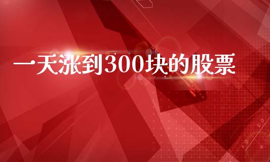 一天涨到300块的股票_https://cj006.lansai.wang_金融监管_第1张