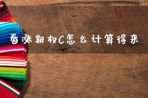 看涨期权C怎么计算得来_https://cj006.lansai.wang_外汇交易_第1张