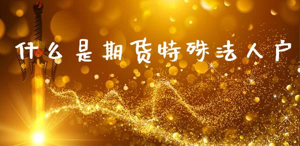 什么是期货特殊法人户_https://cj006.lansai.wang_全球市场_第1张