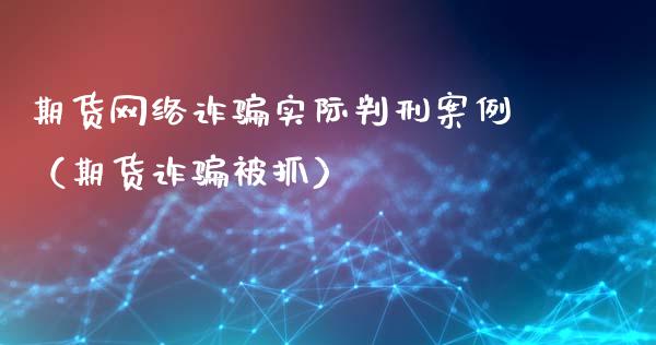 期货网络诈骗实际判刑案例（期货诈骗被抓）_https://cj006.lansai.wang_债券资讯_第1张