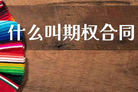 什么叫期权合同_https://cj006.lansai.wang_财经新闻_第1张