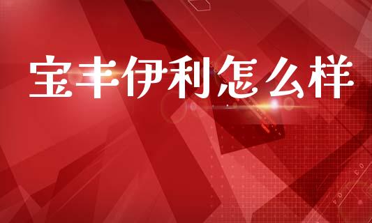 宝丰伊利怎么样_https://cj006.lansai.wang_金融监管_第1张