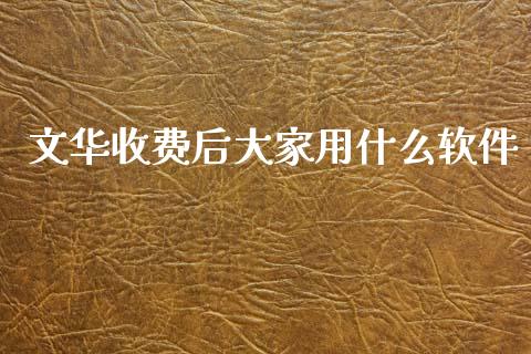 文华收费后大家用什么软件_https://cj006.lansai.wang_期货开户_第1张
