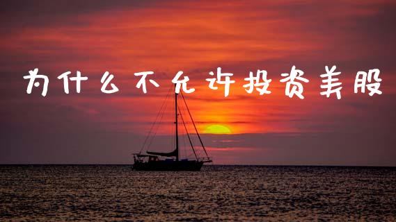 为什么不允许投资美股_https://cj006.lansai.wang_金融监管_第1张