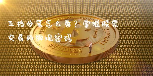 五档分笔怎么看？掌握股票交易的微观密码_https://cj006.lansai.wang_外汇交易_第1张