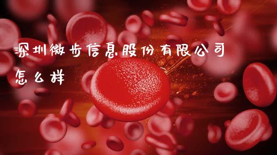 深圳微步信息股份有限公司怎么样_https://cj006.lansai.wang_金融监管_第1张