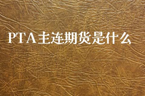 PTA主连期货是什么_https://cj006.lansai.wang_财经新闻_第1张