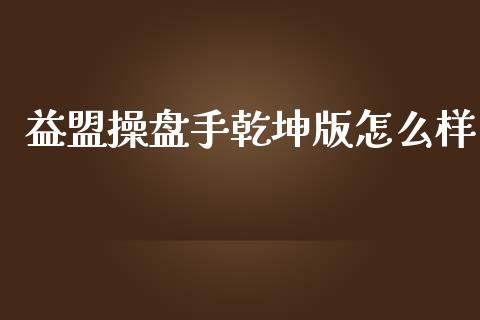 益盟操盘手乾坤版怎么样_https://cj006.lansai.wang_全球市场_第1张