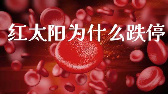 红太阳为什么跌停_https://cj006.lansai.wang_金融监管_第1张
