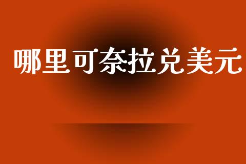 哪里可奈拉兑美元_https://cj006.lansai.wang_全球市场_第1张