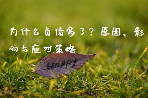 为什么负债多了？原因、影响与应对策略_https://cj006.lansai.wang_全球市场_第1张