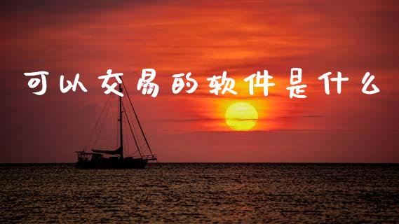 可以交易的软件是什么_https://cj006.lansai.wang_财经新闻_第1张