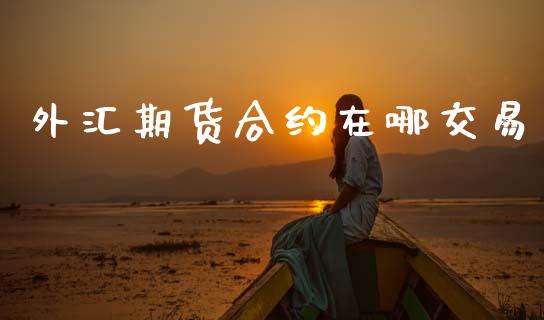 外汇期货合约在哪交易_https://cj006.lansai.wang_债券资讯_第1张