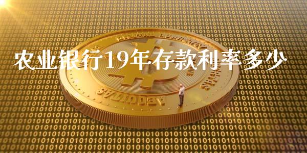 农业银行19年存款利率多少_https://cj006.lansai.wang_债券资讯_第1张