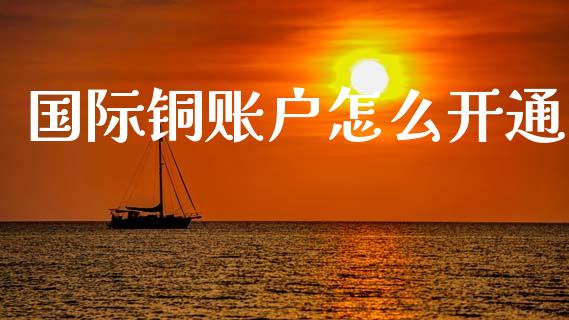 国际铜账户怎么开通_https://cj006.lansai.wang_财经新闻_第1张