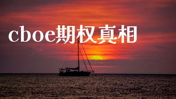 cboe期权真相_https://cj006.lansai.wang_债券资讯_第1张