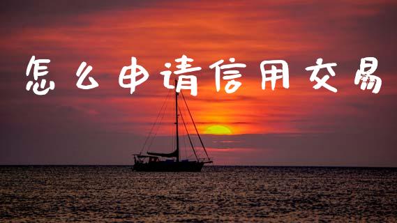 怎么申请信用交易_https://cj006.lansai.wang_期货开户_第1张