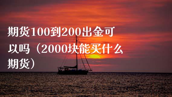 期货100到200出金可以吗（2000块能买什么期货）_https://cj006.lansai.wang_期货开户_第1张