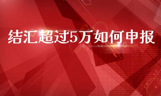 结汇超过5万如何申报_https://cj006.lansai.wang_债券资讯_第1张