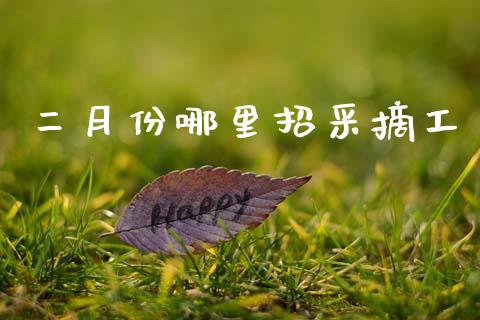 二月份哪里招采摘工_https://cj006.lansai.wang_债券资讯_第1张